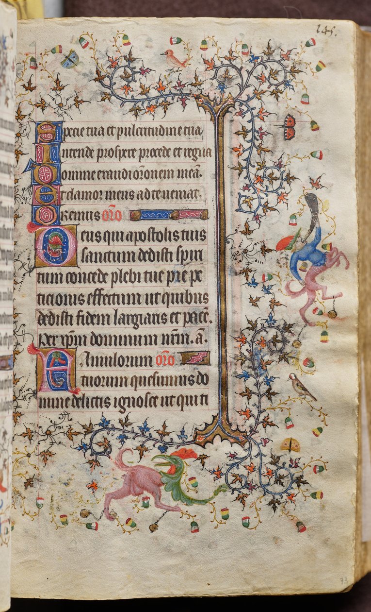 Getijden van Karel de Edele, koning van Navarra (1361-1425): fol. 73r, Tekst door Master of the Brussels Initials and Associates