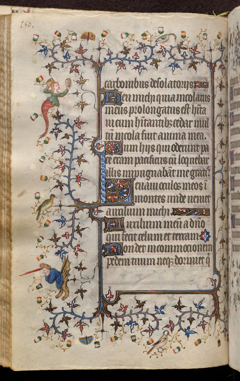 Getijden van Karel de Edele, koning van Navarra (1361-1425): fol. 75v, Tekst door Master of the Brussels Initials and Associates