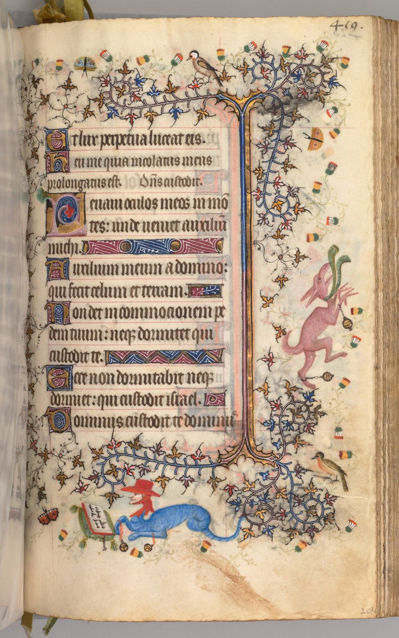 Getijdenboek van Karel de Edele, Koning van Navarra 1361-1425: fol. 204r, Tekst, ca. 1405 door Master of the Brussels Initials and Associates