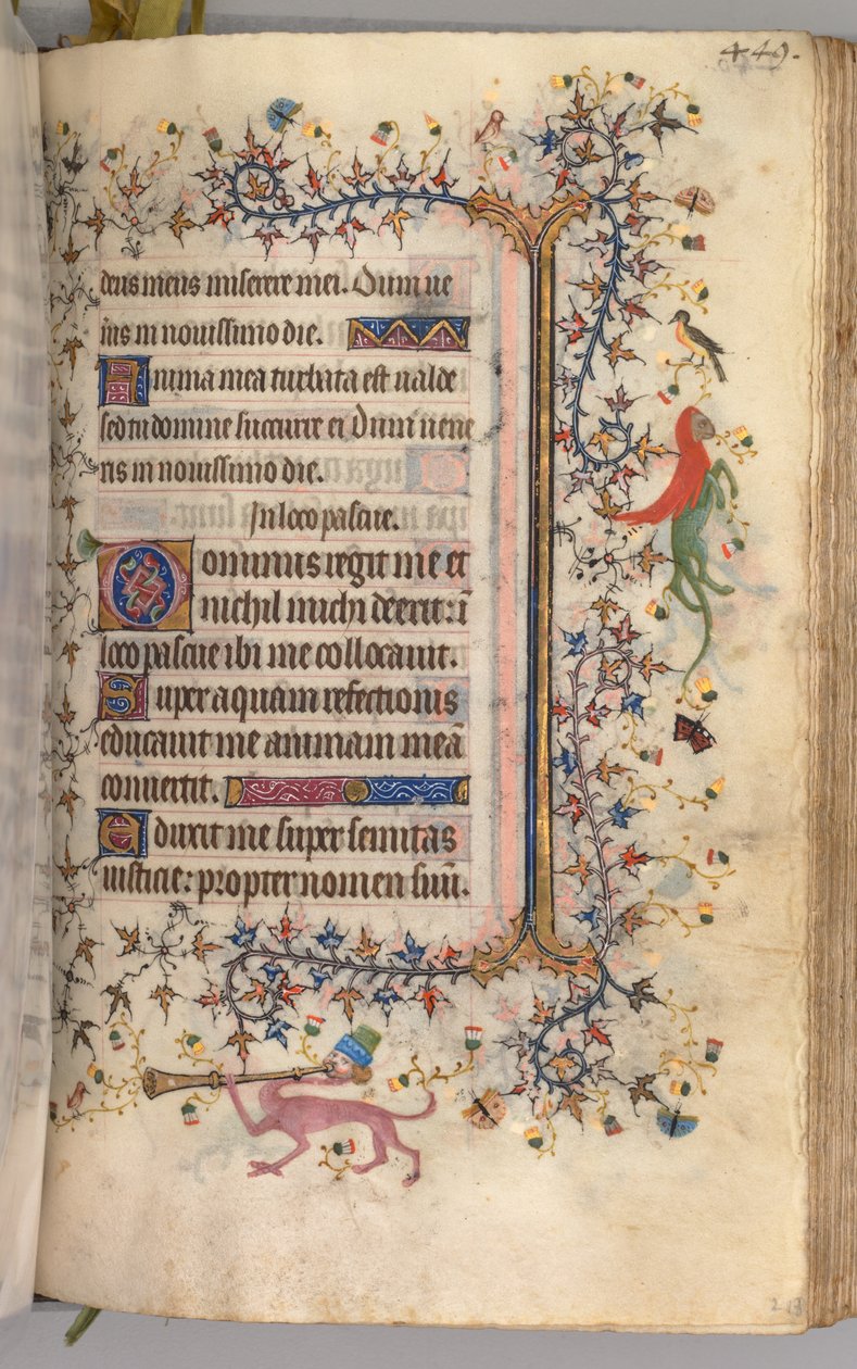 Getijdenboek van Karel de Edele, Koning van Navarra 1361-1425: fol. 219r, Tekst, ca. 1405 door Master of the Brussels Initials and Associates
