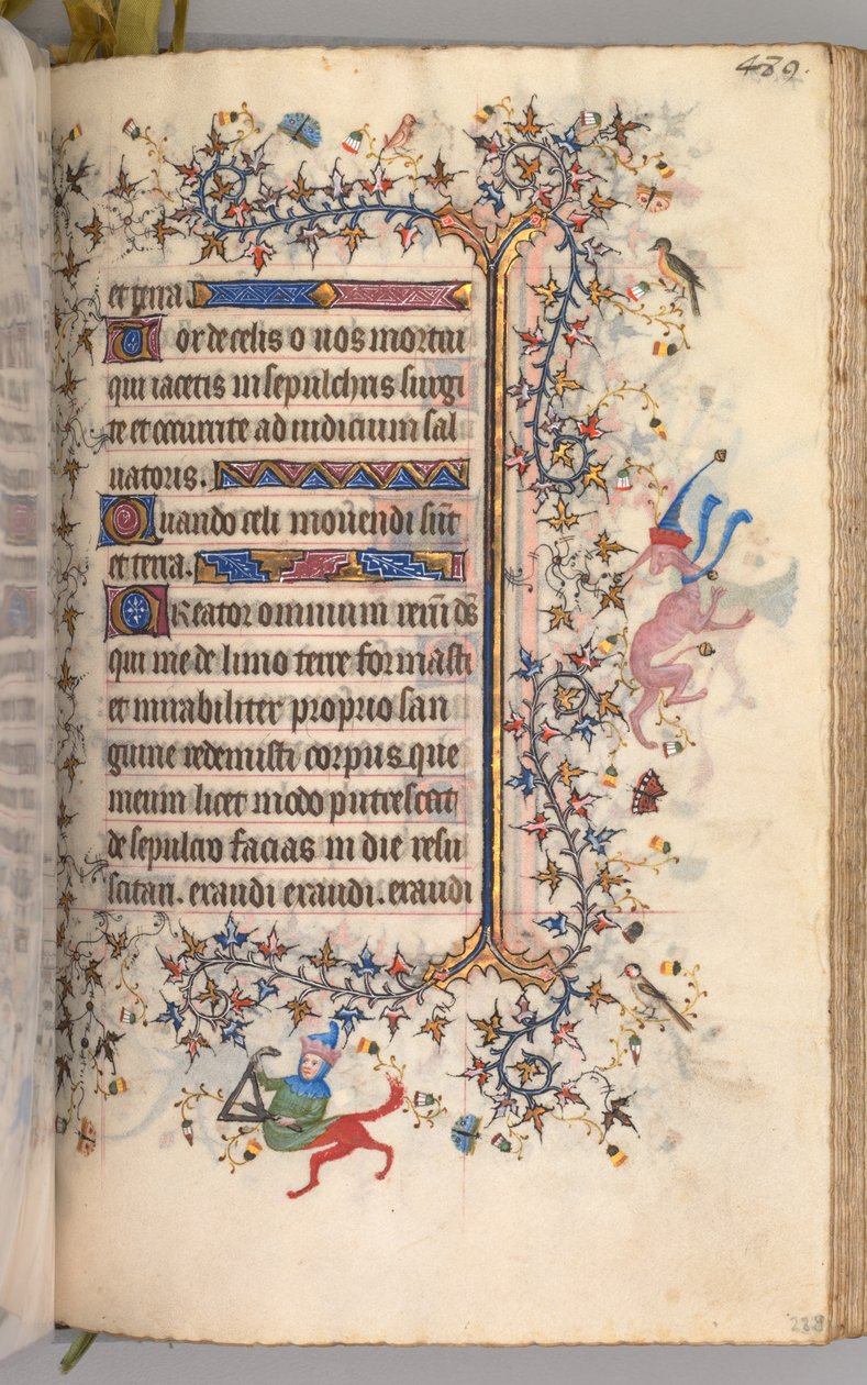 Getijdenboek van Karel de Edele, Koning van Navarra 1361-1425: fol. 239r, Tekst, ca. 1405 door Master of the Brussels Initials and Associates