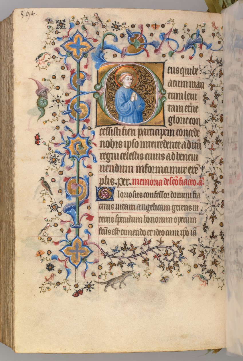 Getijdenboek van Karel de Edele, Koning van Navarra 1361-1425, fol. 291v, Tekst, ca. 1405 door Master of the Brussels Initials and Associates