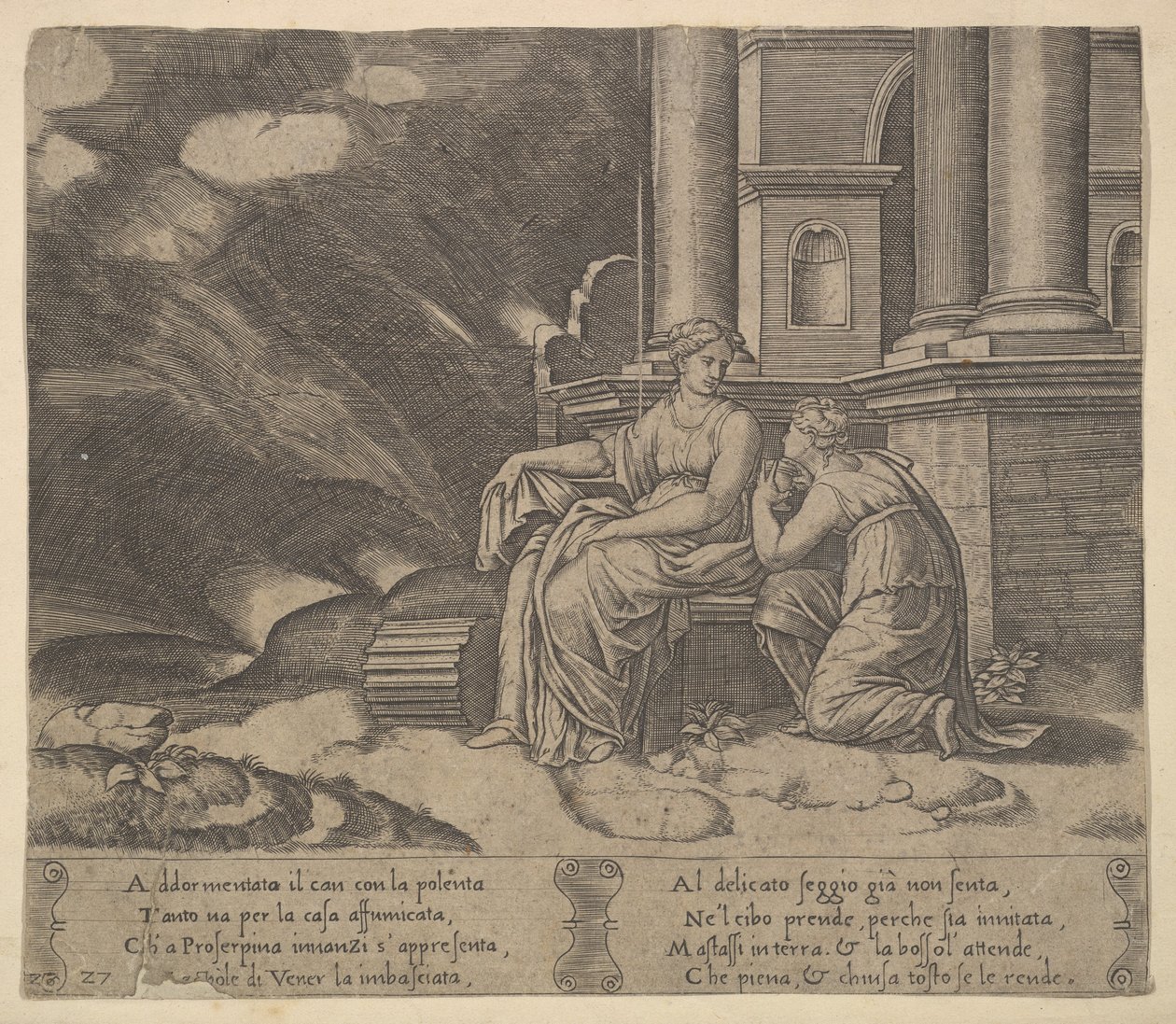 Proserpina geeft Psyche de doos van schoonheid, uit 