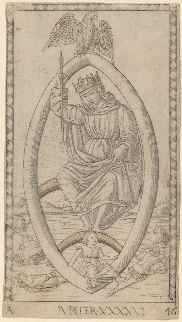 Iupiter (Jupiter) door Master of the E-Series Tarocchi
