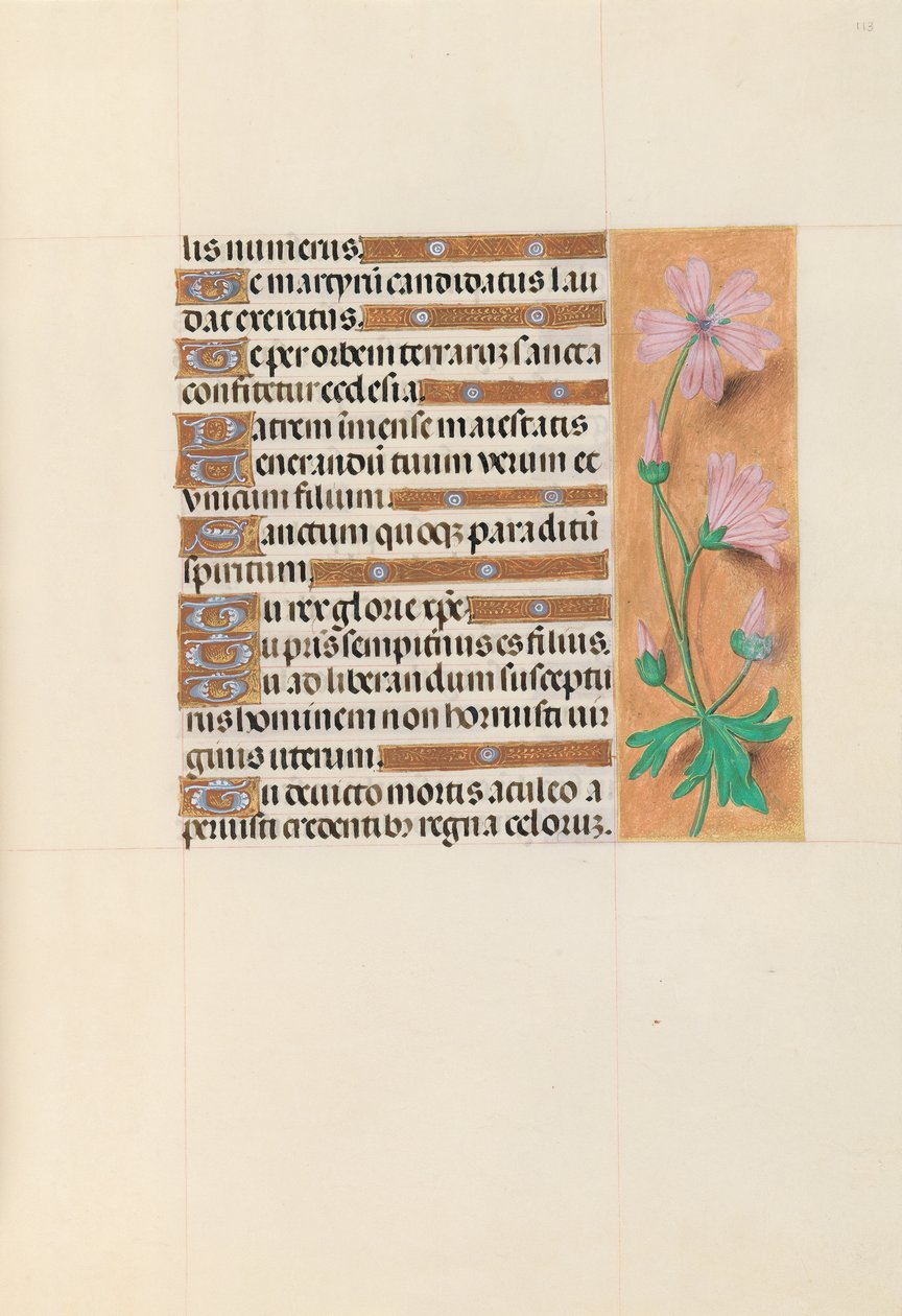 Getijdenboek van koningin Isabella de Katholieke, koningin van Spanje: Fol. 113r door Master of the First Prayerbook of Maximillian