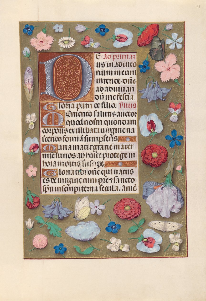 Uren van Koningin Isabella de Katholieke, Koningin van Spanje: Fol. 127r, c. 1500 door Master of the First Prayerbook of Maximillian