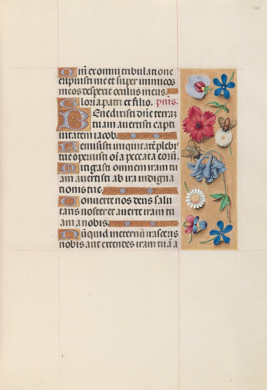 Getijdenboek van Koningin Isabella de Katholieke, Koningin van Spanje: Fol. 128r, ca. 1500 door Master of the First Prayerbook of Maximillian