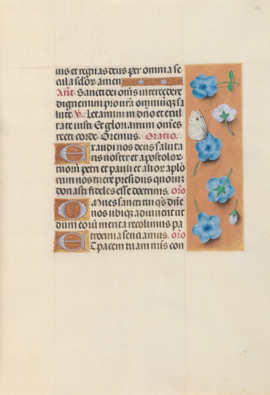 Getijdenboek van Koningin Isabella de Katholieke, Koningin van Spanje: Fol. 130r door Master of the First Prayerbook of Maximillian