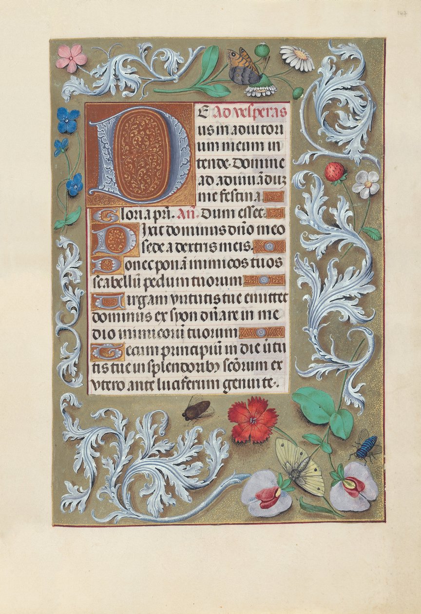 Getijdenboek van Koningin Isabella de Katholieke, Koningin van Spanje: Fol. 147r door Master of the First Prayerbook of Maximillian
