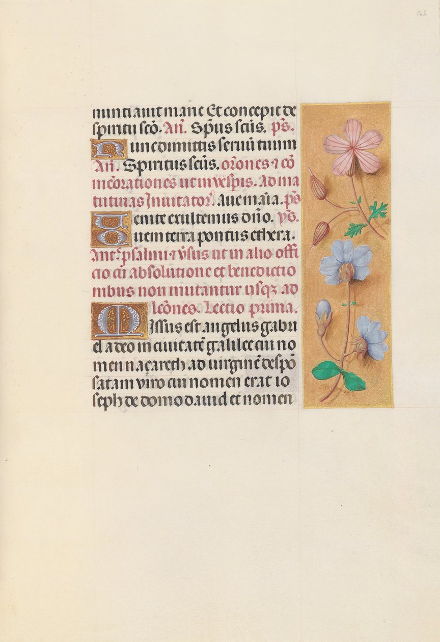 Getijdenboek van koningin Isabella de Katholieke, koningin van Spanje: Fol. 162r, ca. 1500 door Master of the First Prayerbook of Maximillian