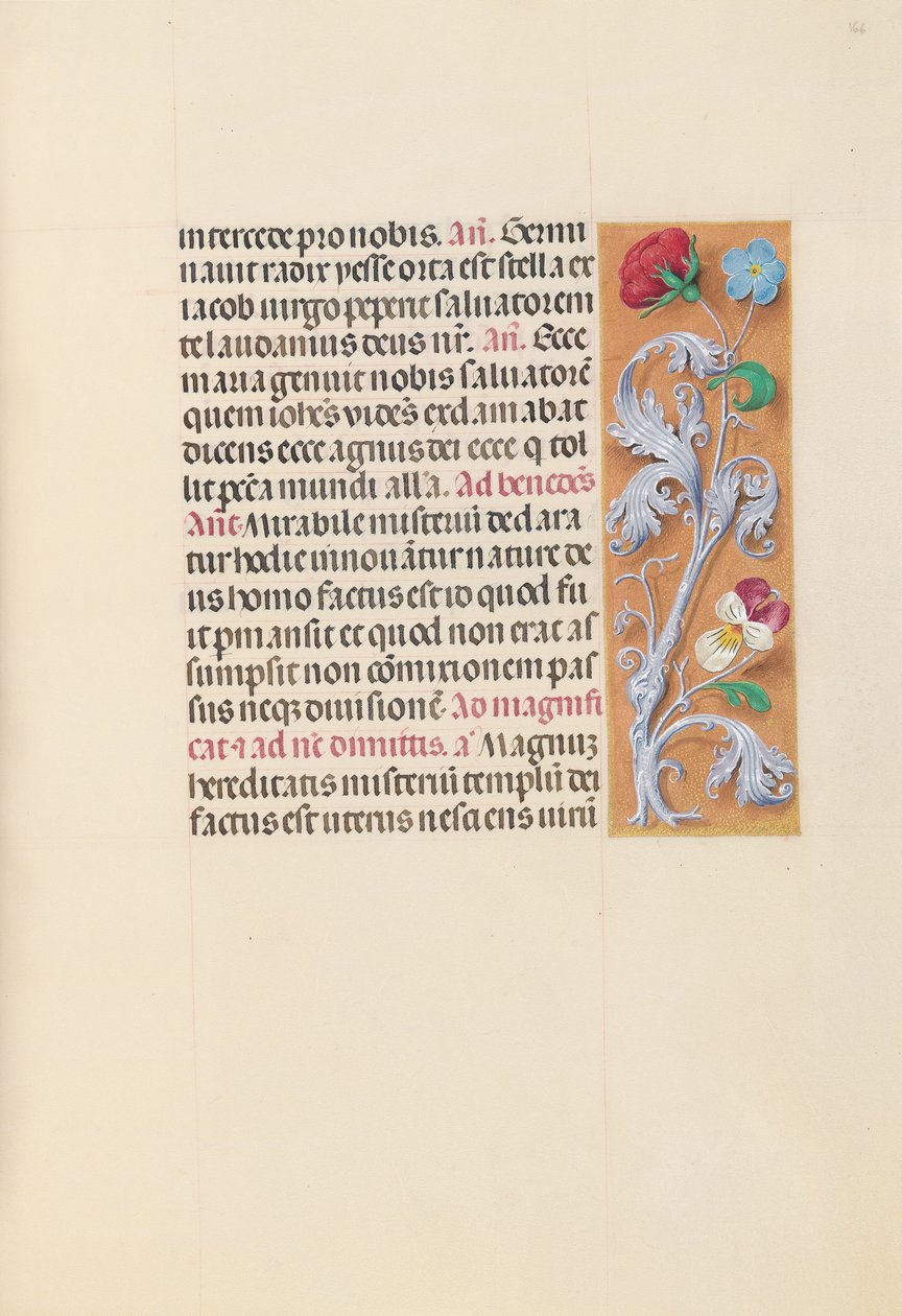 Getijdenboek van koningin Isabella de Katholieke, koningin van Spanje: Fol. 166r, ca. 1500 door Master of the First Prayerbook of Maximillian