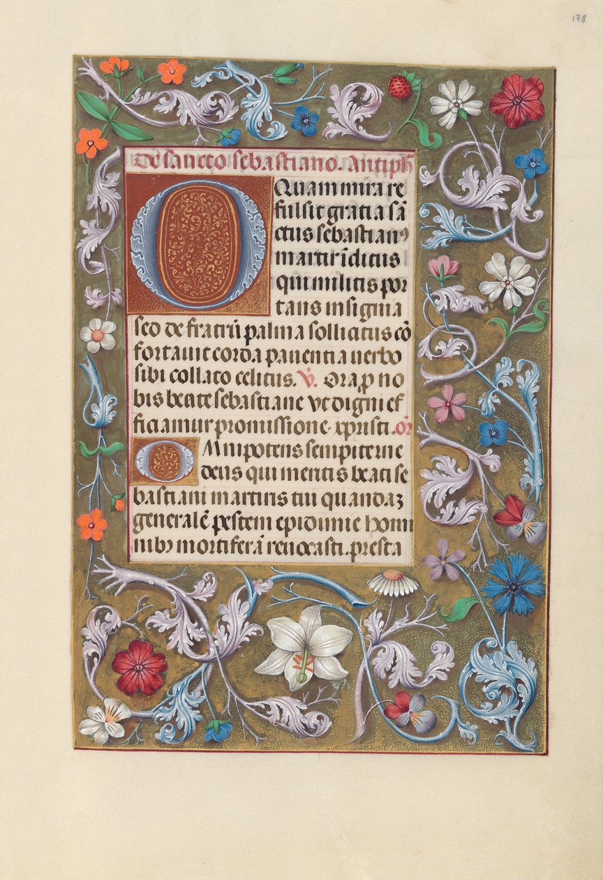 Getijdenboek van koningin Isabella de Katholieke, koningin van Spanje: Fol. 178r, ca. 1500 door Master of the First Prayerbook of Maximillian