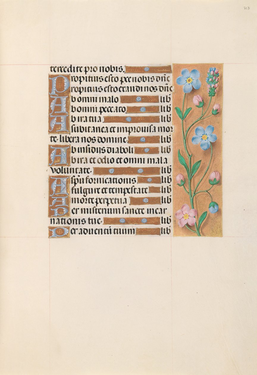 Getijdenboek van koningin Isabella de Katholieke, koningin van Spanje: Fol. 213r door Master of the First Prayerbook of Maximillian