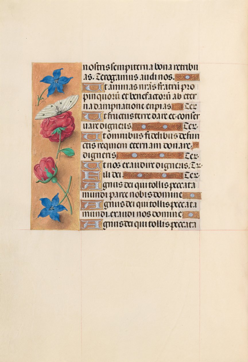 Getijdenboek van Koningin Isabella de Katholieke, Koningin van Spanje: Fol. 214v, c. 1500 door Master of the First Prayerbook of Maximillian