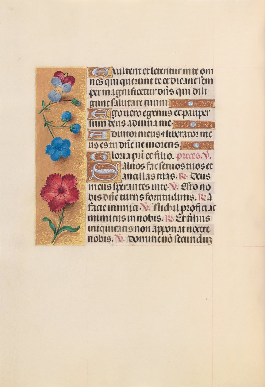 Getijdenboek van koningin Isabella de Katholieke, koningin van Spanje: Fol. 215v, ca. 1500 door Master of the First Prayerbook of Maximillian