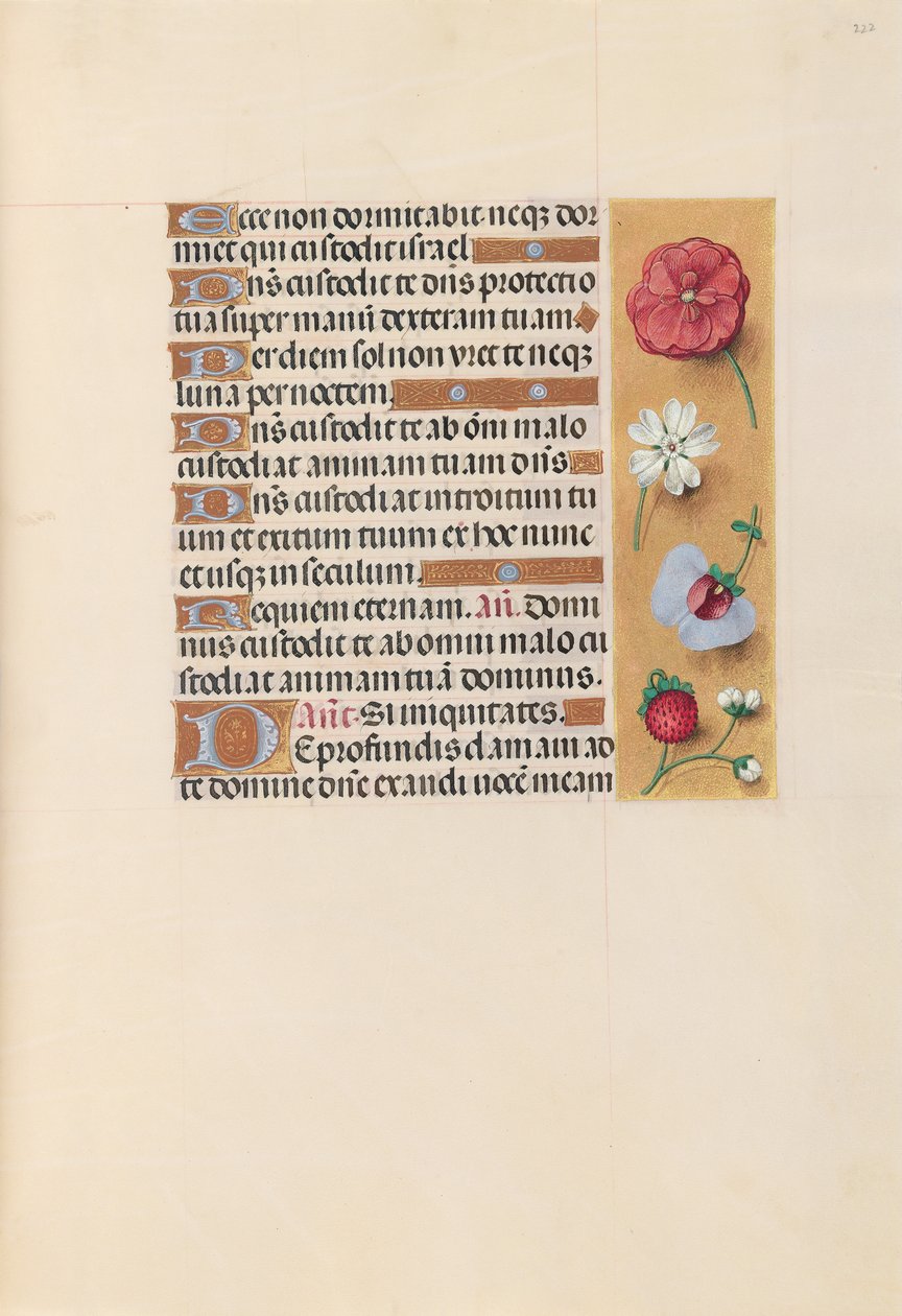 Getijdenboek van Koningin Isabella de Katholieke, Koningin van Spanje: Fol. 222r door Master of the First Prayerbook of Maximillian