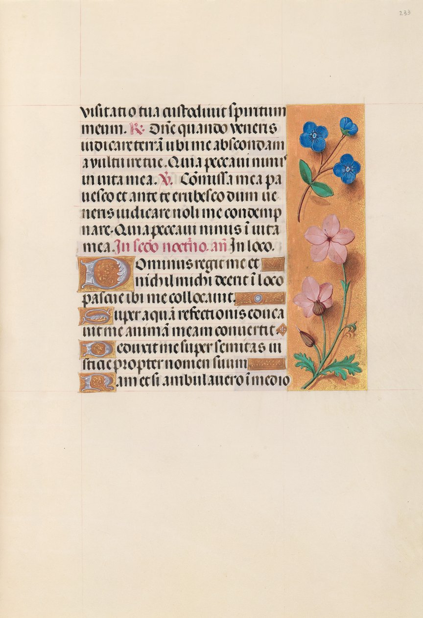 Uren van Koningin Isabella de Katholieke, Koningin van Spanje:  Fol. 233r door Master of the First Prayerbook of Maximillian