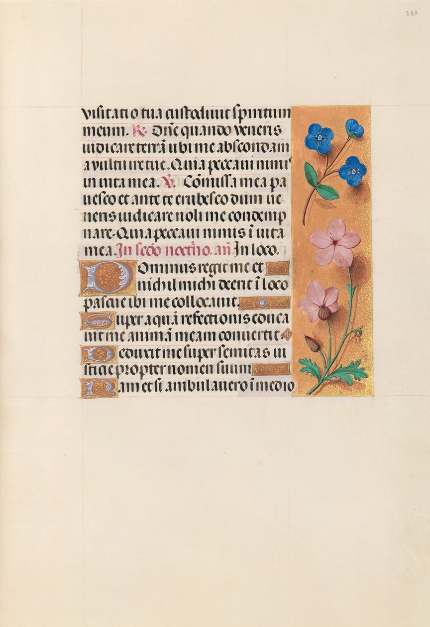 Getijdenboek van koningin Isabella de Katholieke, koningin van Spanje: Fol. 233r, ca. 1500 door Master of the First Prayerbook of Maximillian