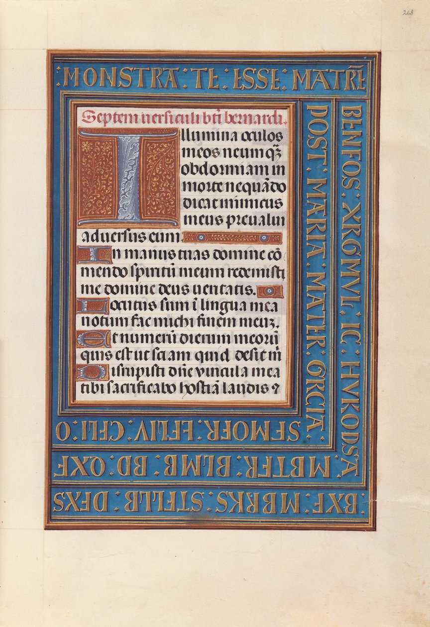 Getijdenboek van koningin Isabella de Katholieke, koningin van Spanje: Fol. 268r, ca. 1500 door Master of the First Prayerbook of Maximillian