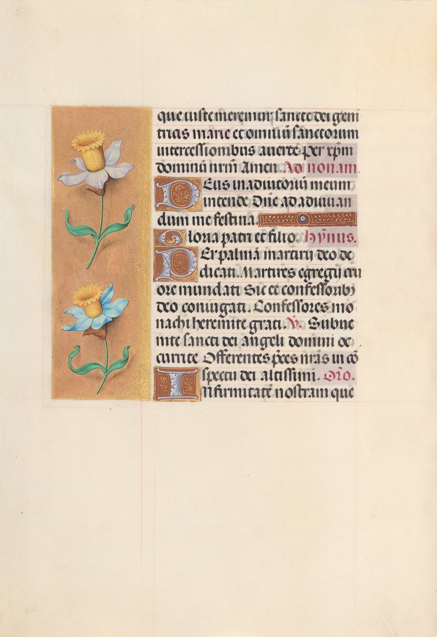 Uren van Koningin Isabella de Katholieke, Koningin van Spanje: Fol. 40v, ca. 1500 door Master of the First Prayerbook of Maximillian