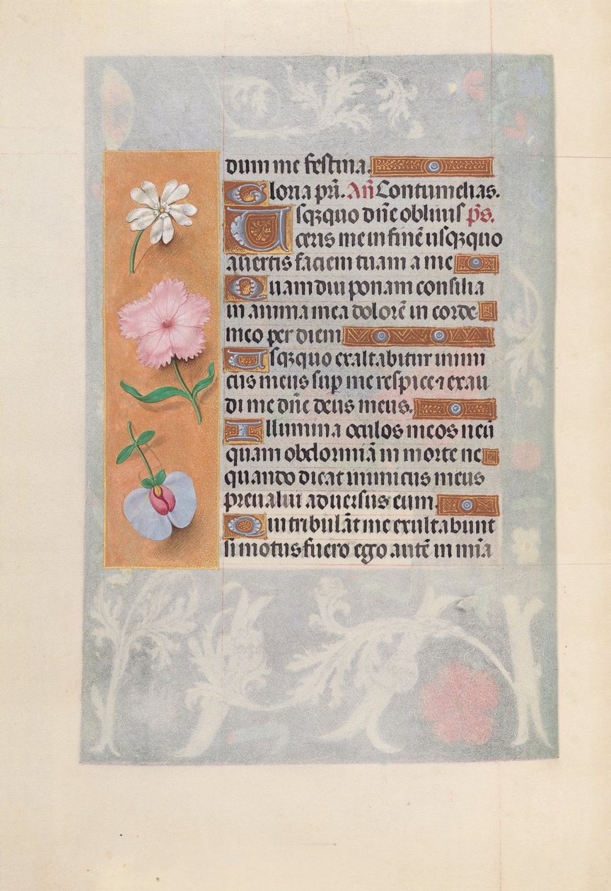 Uren van Koningin Isabella de Katholieke, Koningin van Spanje:  Fol. 57v door Master of the First Prayerbook of Maximillian