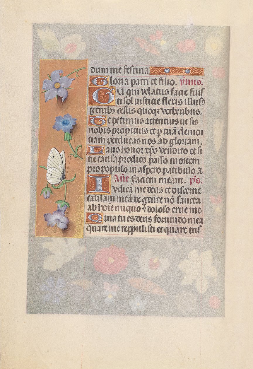 Getijdenboek van Koningin Isabella de Katholieke, Koningin van Spanje: Fol. 61v, c. 1500 door Master of the First Prayerbook of Maximillian