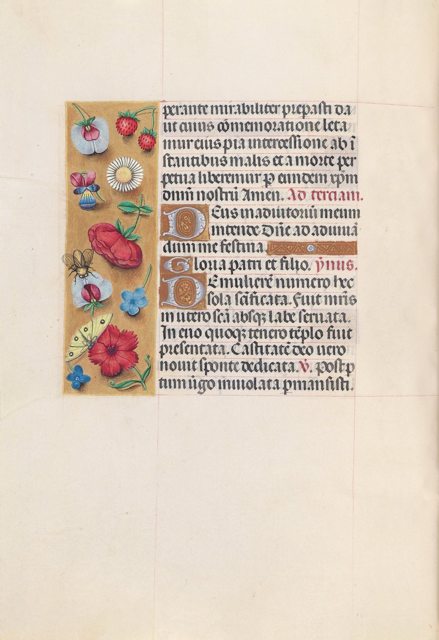 Getijdenboek van Koningin Isabella de Katholieke, Koningin van Spanje: Fol. 82v, ca. 1500 door Master of the First Prayerbook of Maximillian