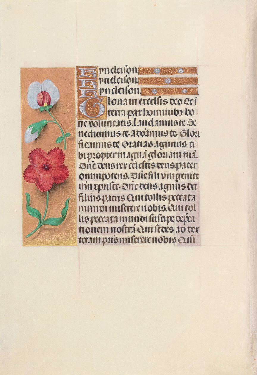 Getijdenboek van koningin Isabella de Katholieke, koningin van Spanje: Fol. 89v, ca. 1500 door Master of the First Prayerbook of Maximillian
