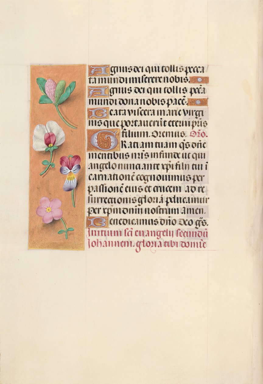 Getijdenboek van koningin Isabella de Katholieke, koningin van Spanje: Fol. 92v, ca. 1500 door Master of the First Prayerbook of Maximillian