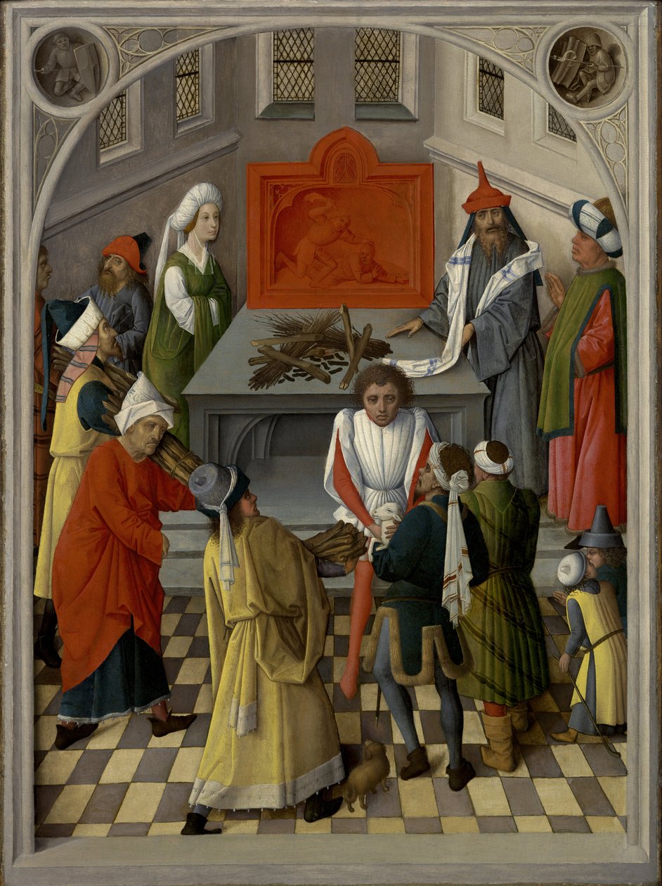 Het offer van de Joden door Master of the Gathering of