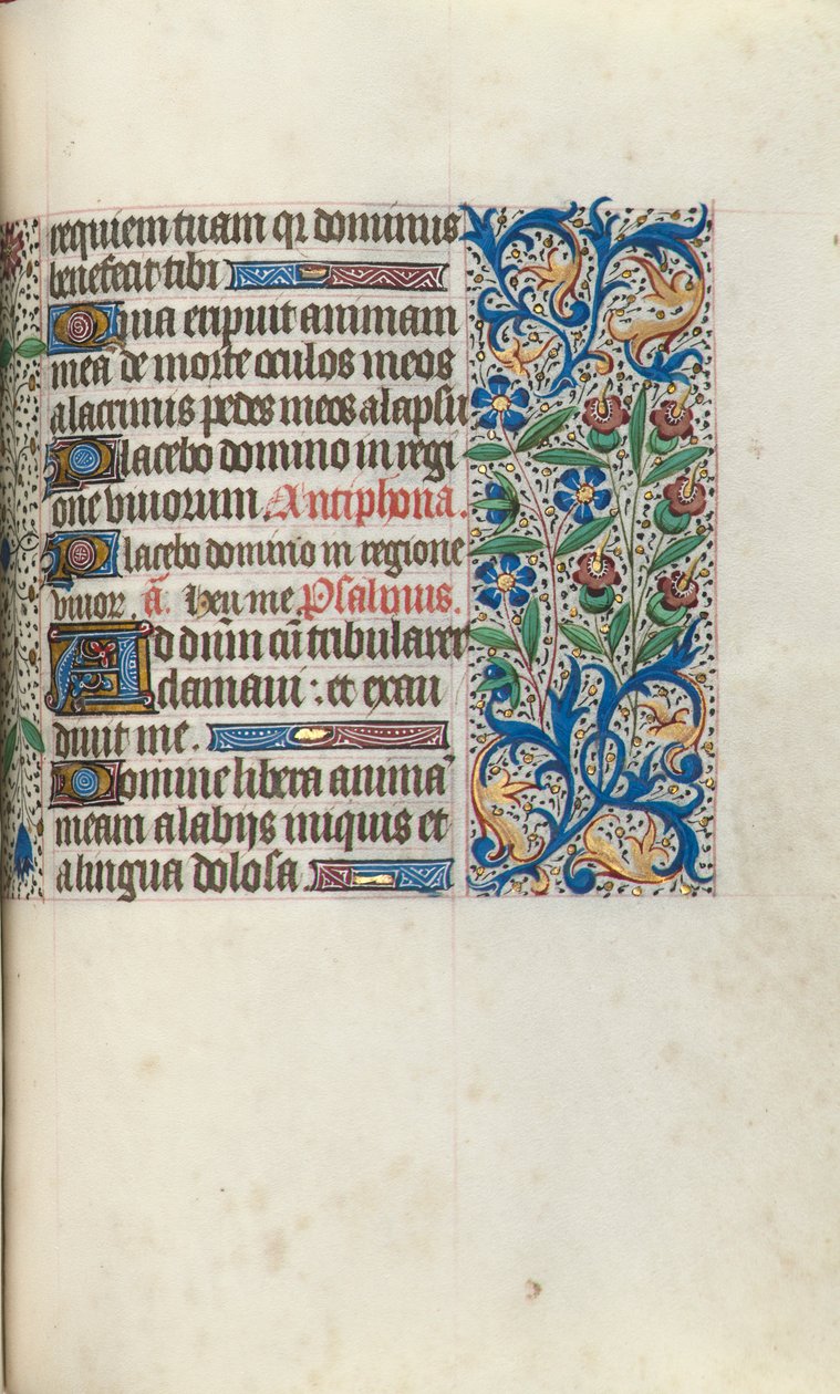 Getijdenboek Gebruik van Rouen: fol. 104r, c. 1470 door Master of the Geneva Latini