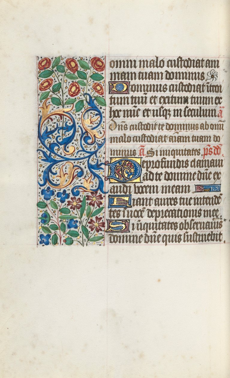 Getijdenboek Gebruik van Rouen: fol. 105v, ca. 1470 door Master of the Geneva Latini