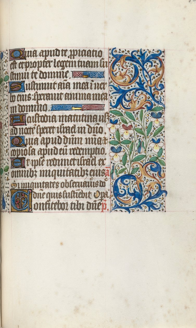Getijdenboek Gebruik van Rouen: fol. 106r, ca. 1470 door Master of the Geneva Latini