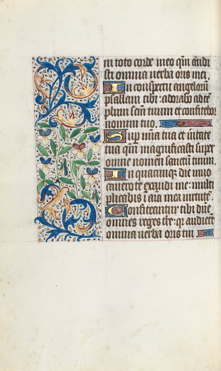 Getijdenboek Gebruik van Rouen: fol. 106r, ca. 1470 door Master of the Geneva Latini