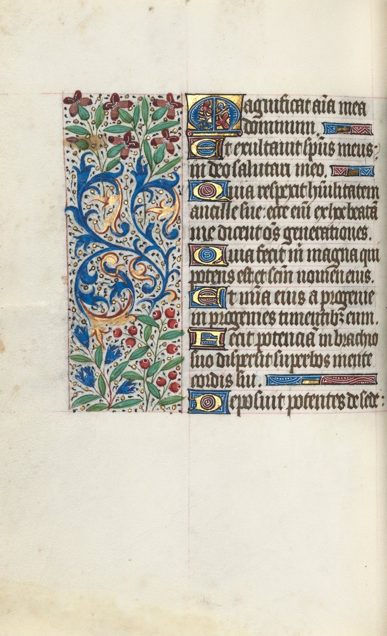 Getijdenboek Gebruik van Rouen: fol. 107v, c. 1470 door Master of the Geneva Latini