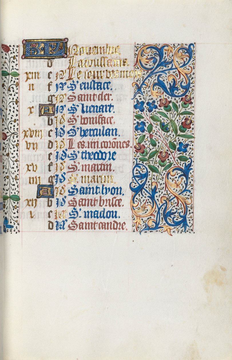 Getijdenboek Gebruik van Rouen: fol. 111r door Master of the Geneva Latini