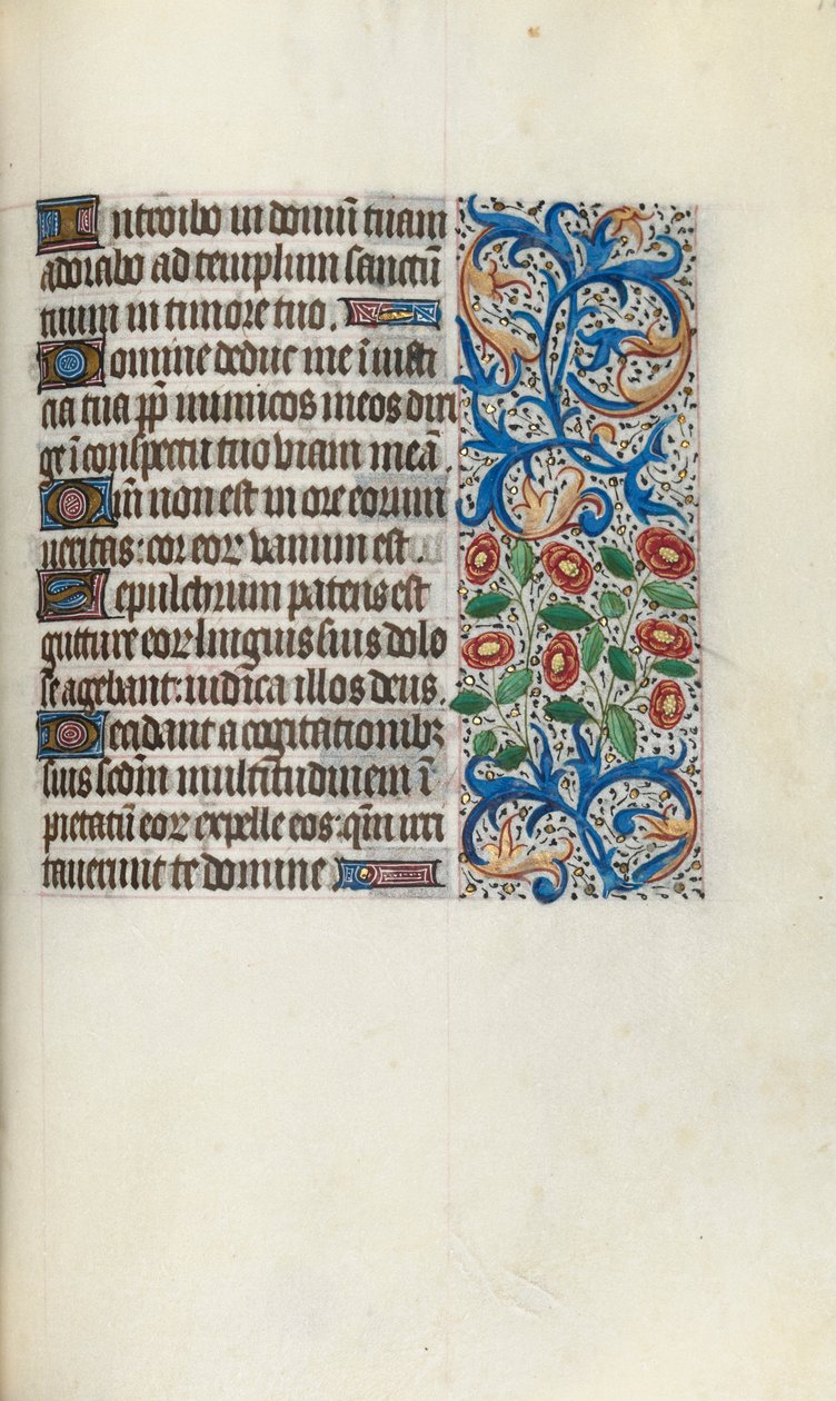 Getijdenboek Gebruik van Rouen: fol. 111r, c. 1470 door Master of the Geneva Latini