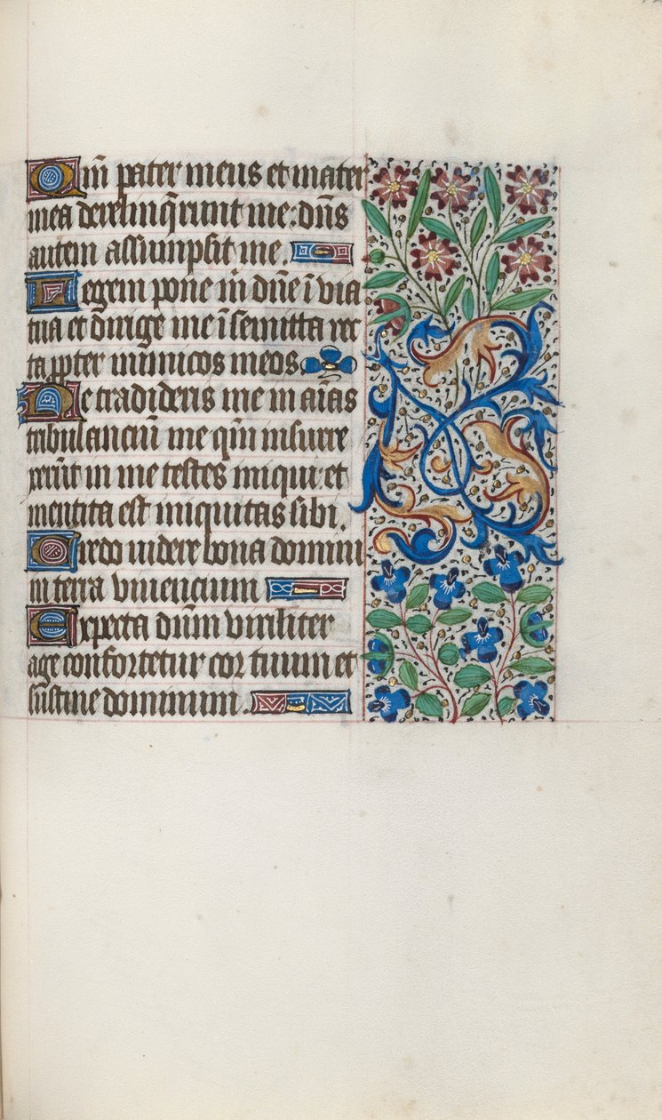 Getijdenboek Gebruik van Rouen: fol. 122r, c. 1470 door Master of the Geneva Latini