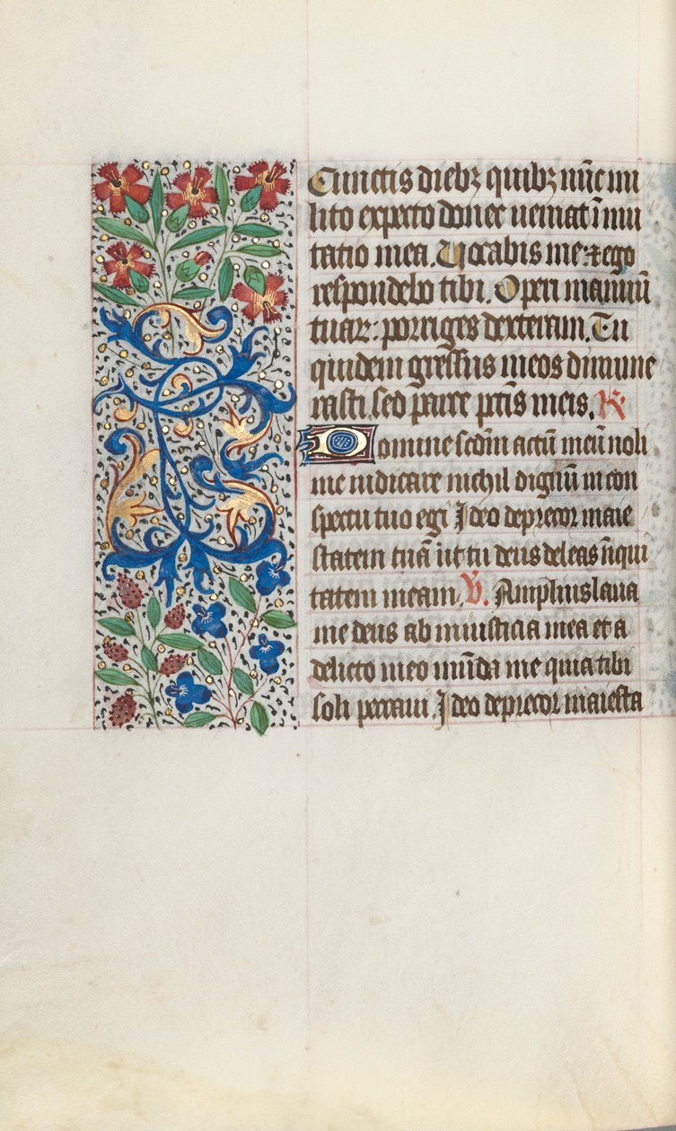 Getijdenboek Gebruik van Rouen: fol. 124v, c. 1470 door Master of the Geneva Latini