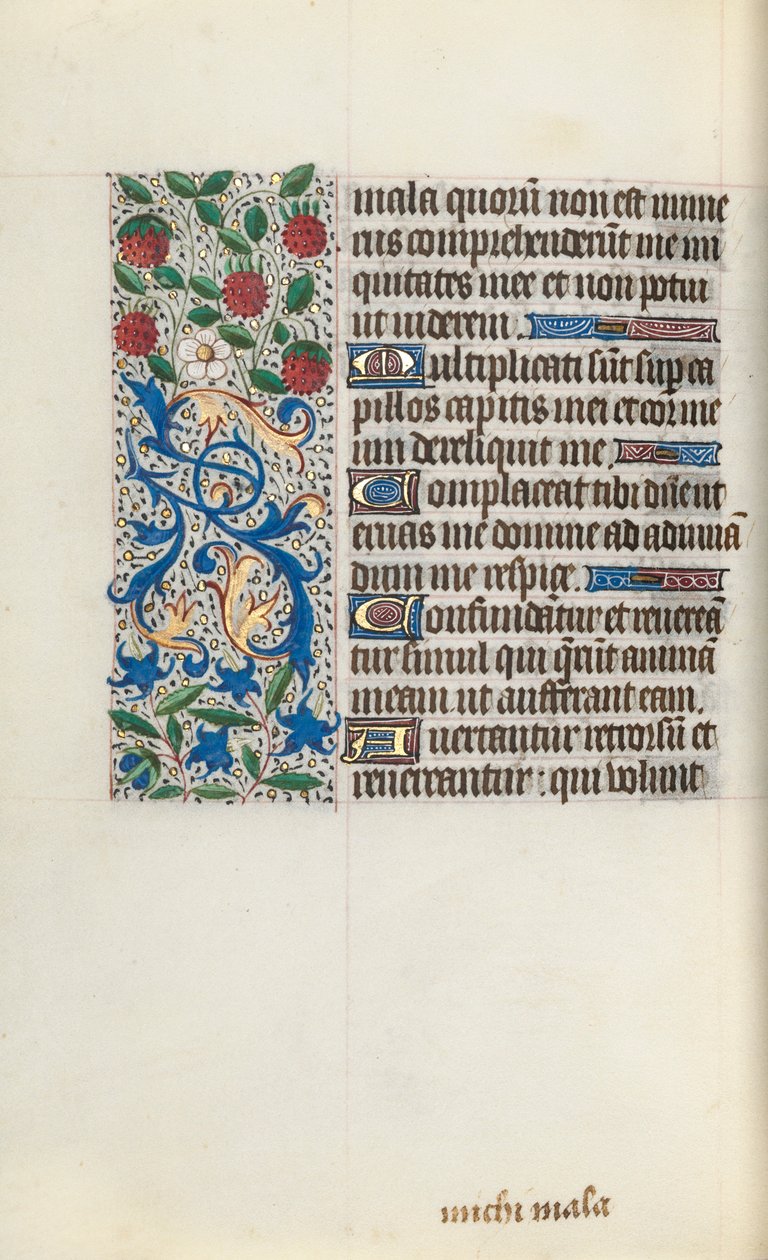 Getijdenboek Gebruik van Rouen: fol. 126v, ca. 1470 door Master of the Geneva Latini