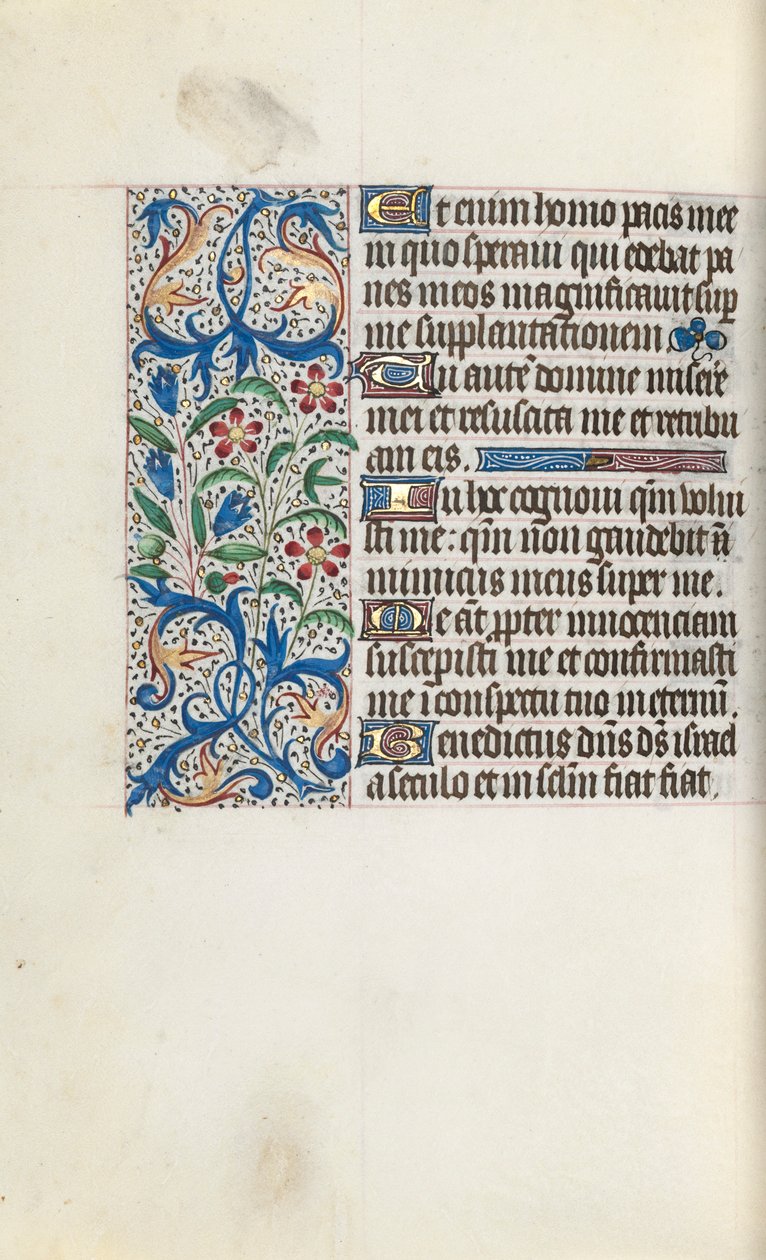 Getijdenboek Gebruik van Rouen: fol. 128v, c. 1470 door Master of the Geneva Latini