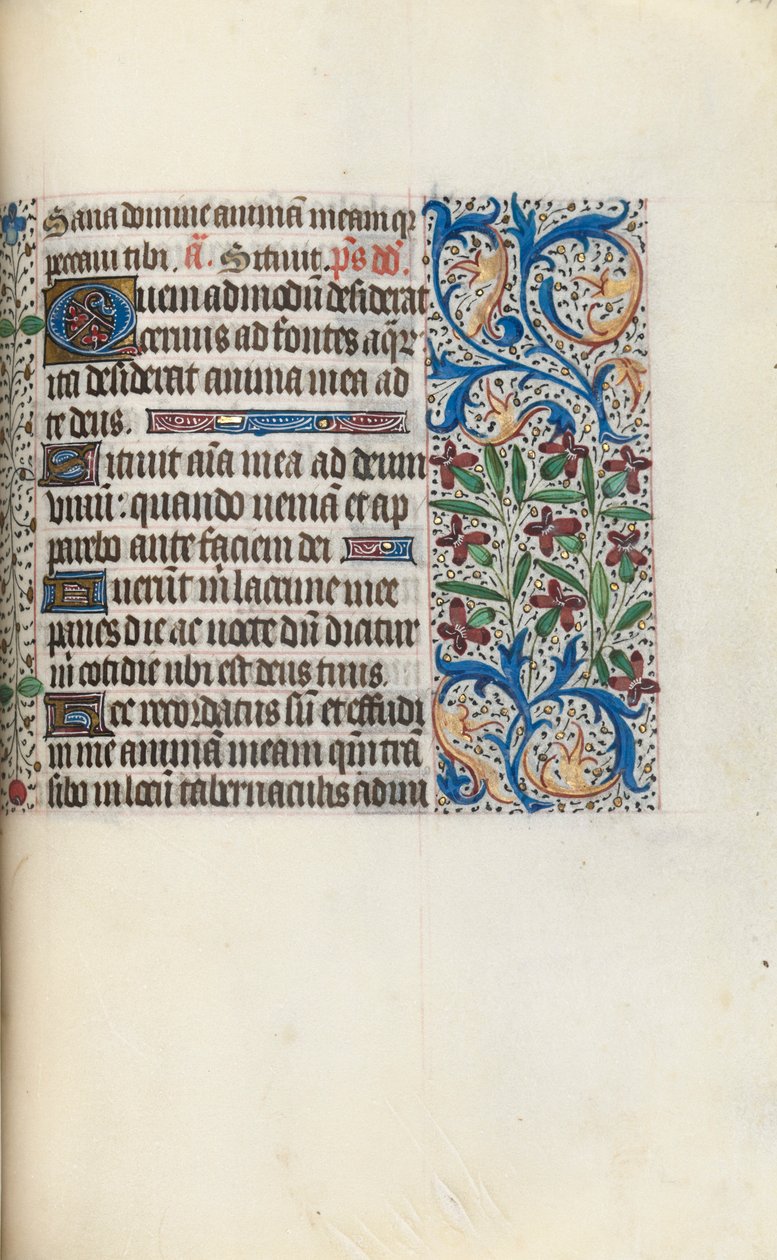 Getijdenboek Gebruik van Rouen: fol. 129r, ca. 1470 door Master of the Geneva Latini