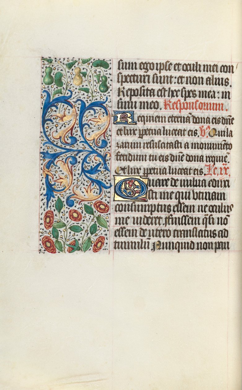 Getijdenboek Gebruik van Rouen: fol. 132v, ca. 1470 door Master of the Geneva Latini