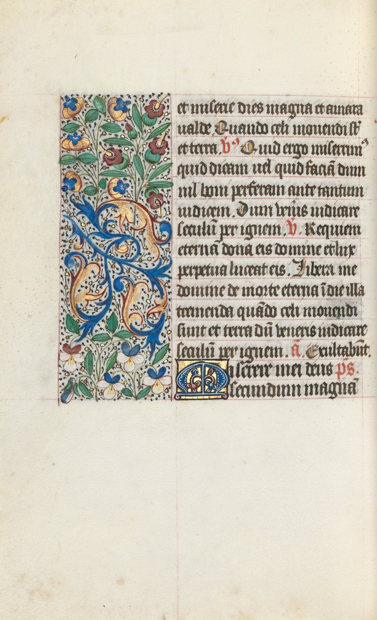 Getijdenboek Gebruik van Rouen: fol. 133v, ca. 1470 door Master of the Geneva Latini