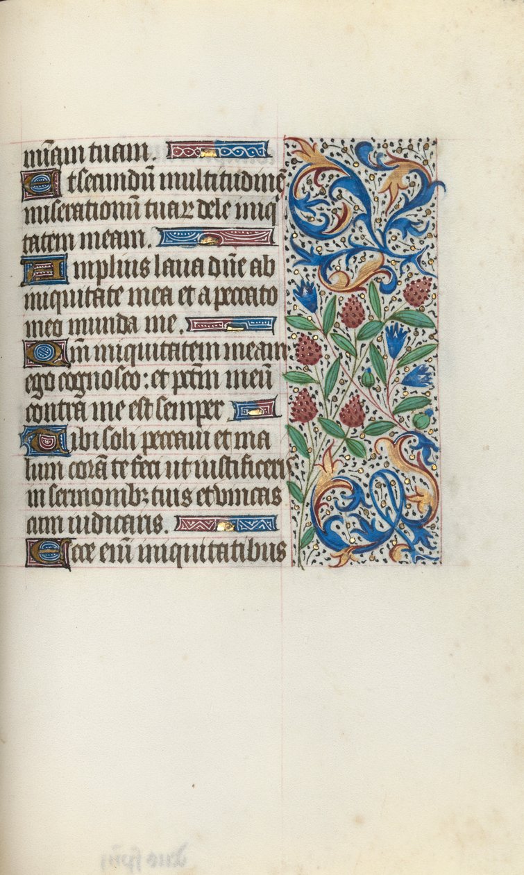 Getijdenboek Gebruik van Rouen: fol. 134r, ca. 1470 door Master of the Geneva Latini