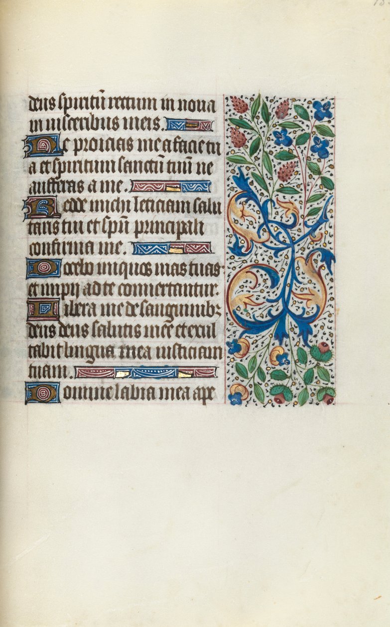 Getijdenboek Gebruik van Rouen: fol. 135r, c. 1470 door Master of the Geneva Latini