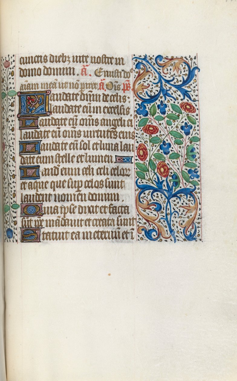 Getijdenboek Gebruik van Rouen: fol. 141r, c. 1470 door Master of the Geneva Latini