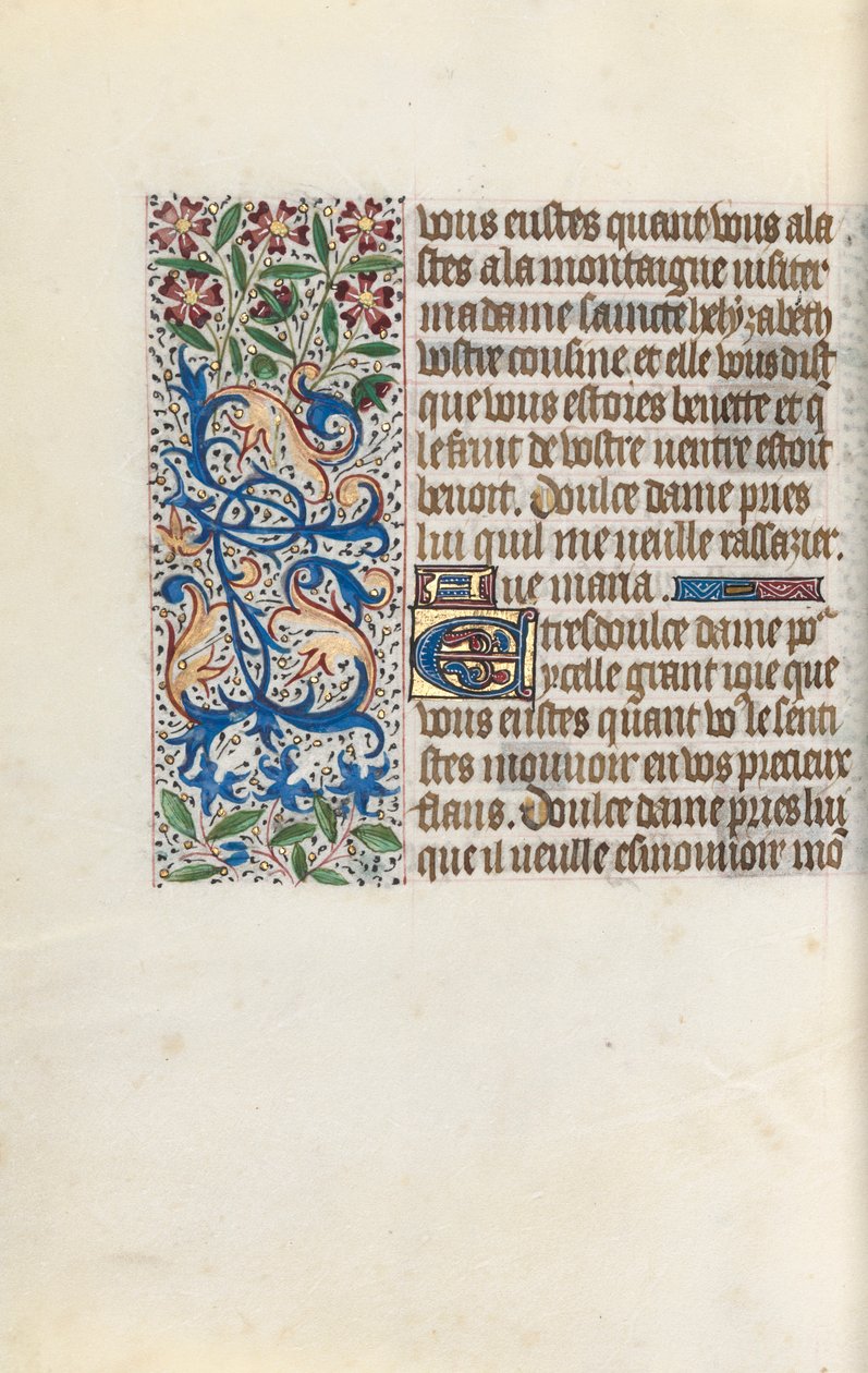 Getijdenboek Gebruik van Rouen: fol. 147v, c. 1470 door Master of the Geneva Latini