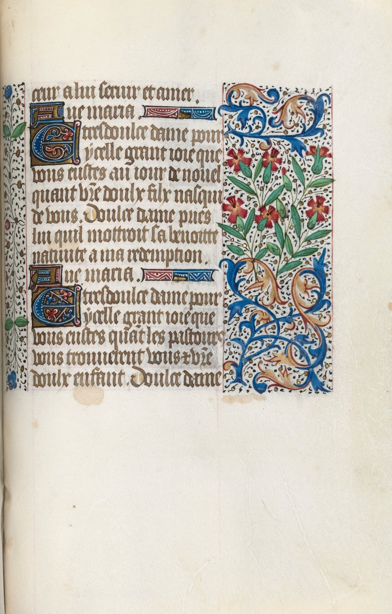 Getijdenboek Gebruik van Rouen: fol. 148r, ca. 1470 door Master of the Geneva Latini