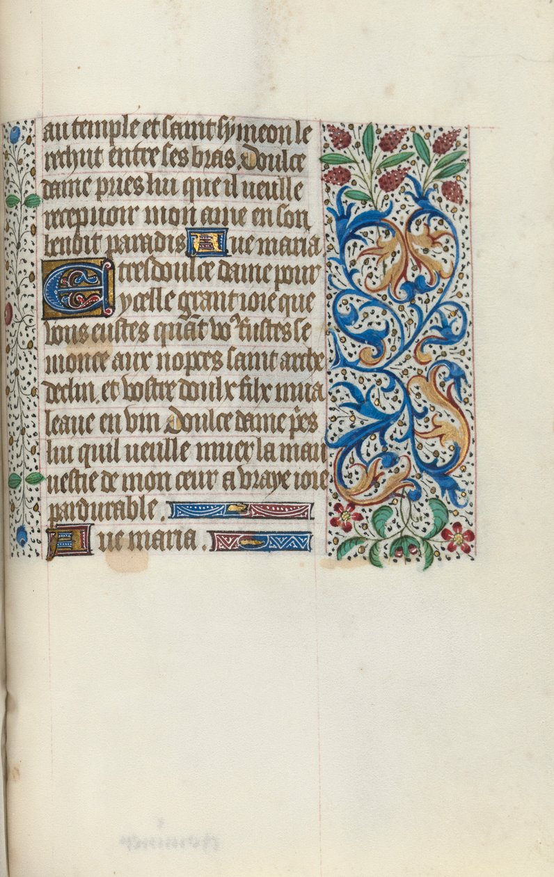 Getijdenboek Gebruik van Rouen: fol. 149r, c. 1470 door Master of the Geneva Latini
